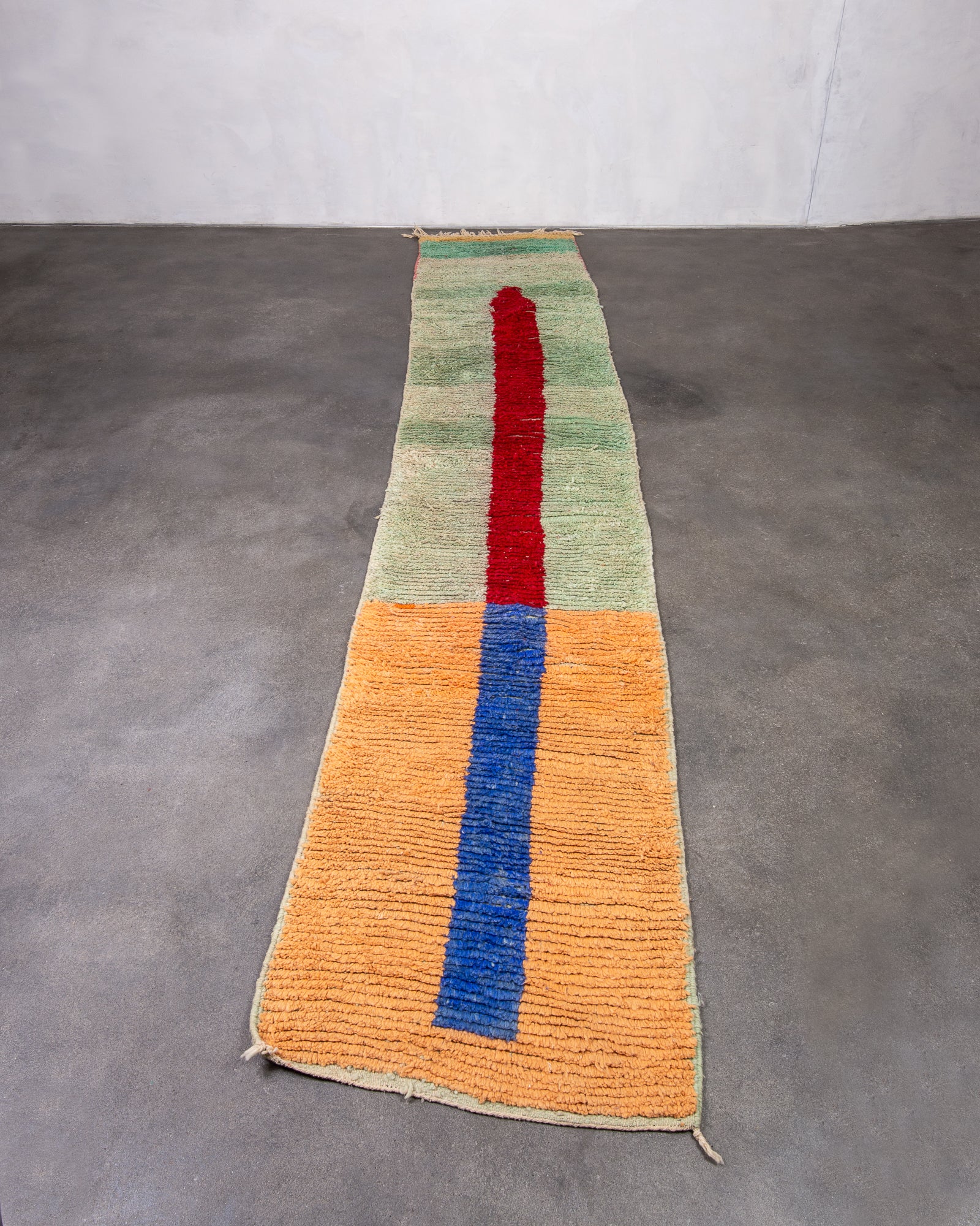 Modern designer handcrafted Berber rug from morocco Boujad with beautiful colors and patterns